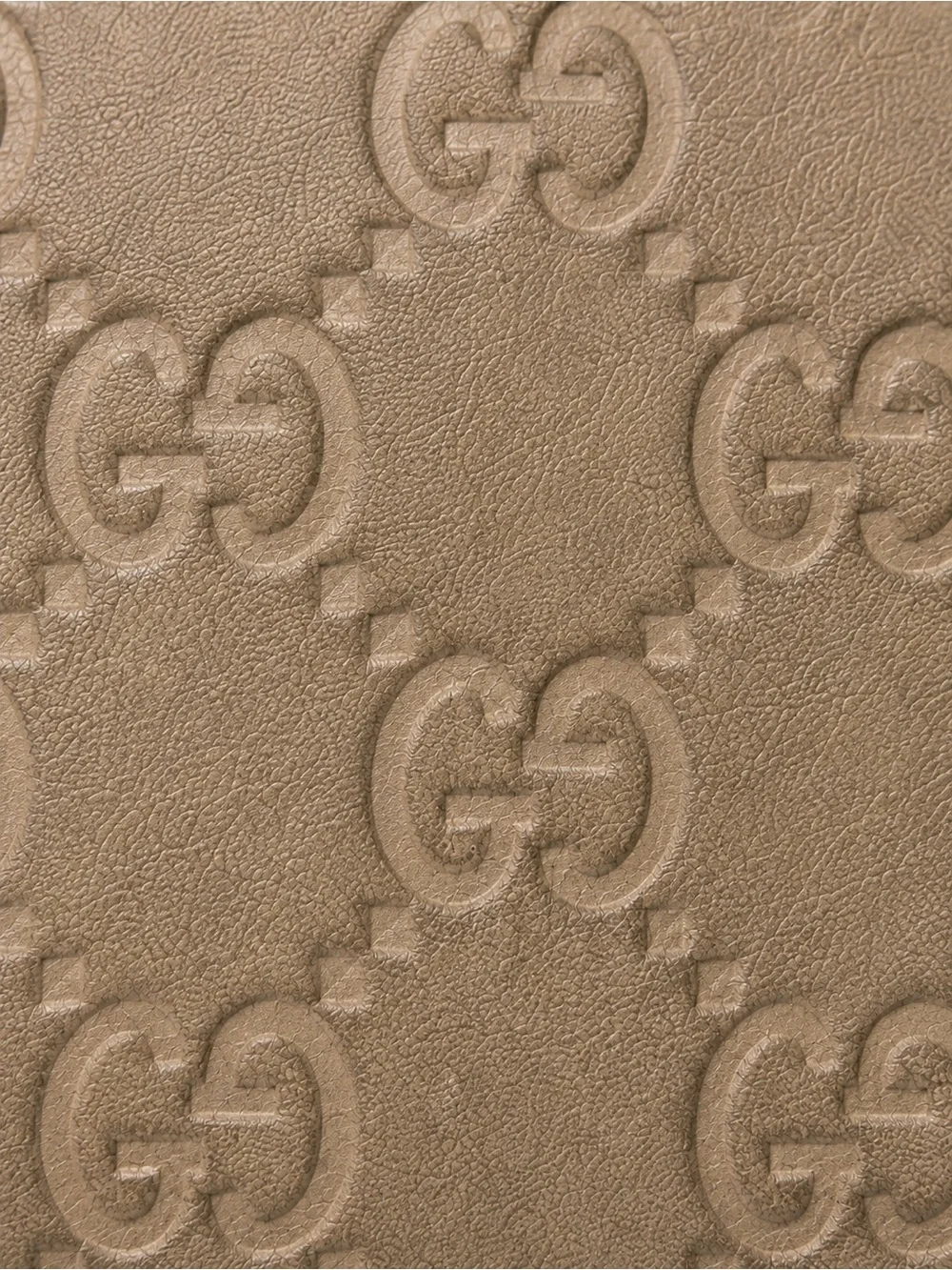 Vintage Gucci GG Monogram Heart Logo Leather Bifold Wallet Beige - Picture 4 of 8